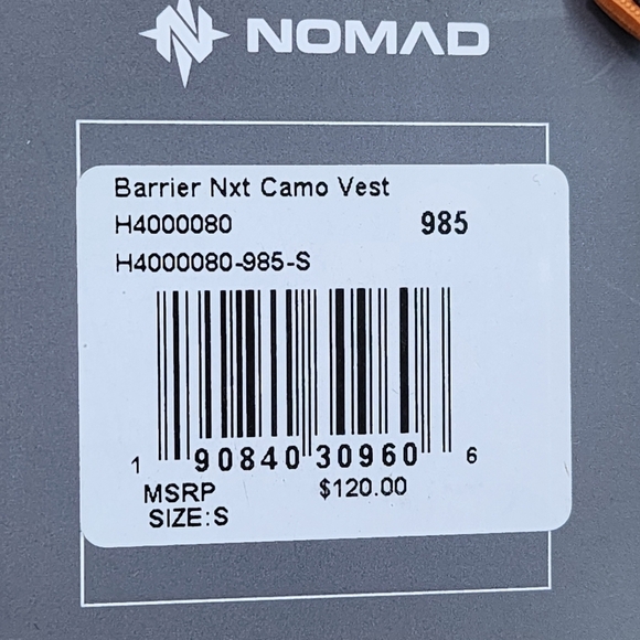 Nomad Outdoor Men's Poly Barrier NXT Camo Hunting Vest - S - Picture 8 of 8